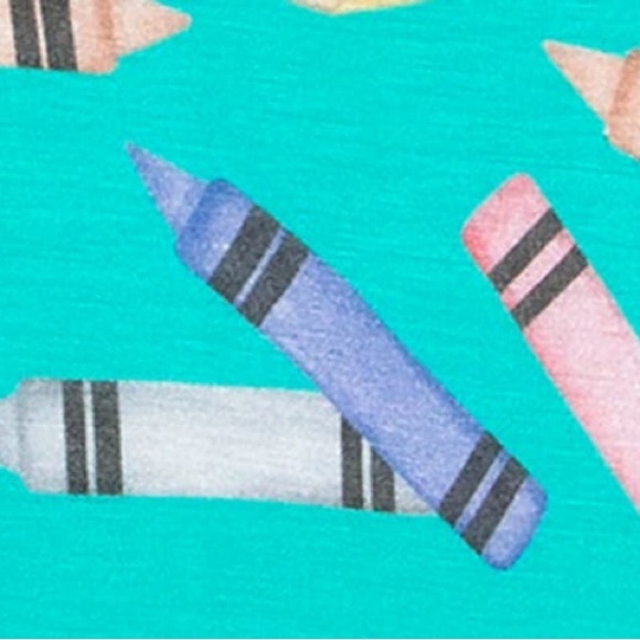 New Posh Peanut Retired “Back To School” Long Sleeve Basic Twirl Skirt Bodysuit - Picture 5 of 10